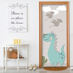 Adesivo Decorativo de Porta Dinossauros Dino Infantil Quarto - 2810mlpt