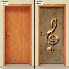 Adesivo Decorativo de Porta - Clave de Sol - Música - 281cnpt - comprar online