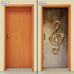 Adesivo Decorativo de Porta - Clave de Sol - Música - 282cnpt - comprar online