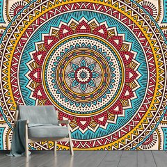 Papel de Parede Mandala Decorativa Sala Painel Adesivo - 282pc