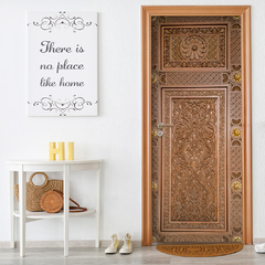 Adesivo Decorativo de Porta Madeira Sala Quarto - 2844mlpt