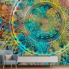 Papel de Parede Mandala Decorativa Sala Painel Adesivo - 292pc