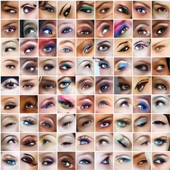 Papel de Parede Adesivo 3 Metros - Olhos - Maquiagem - Revestimento - 304ppd
