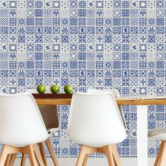 Papel de Parede Adesivo 3 Metros - Azulejo Português - Revestimento - 307ppz - comprar online