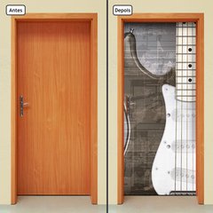 Adesivo Decorativo de Porta - Guitarra - 309cnpt - comprar online