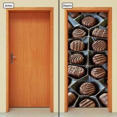 Adesivo Decorativo de Porta - Chocolate - Bombons - 313cnpt - comprar online