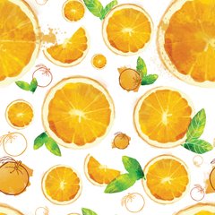 Papel de Parede Adesivo 3 Metros - Laranja - Fruta - Cozinha - Revestimento - 316ppc