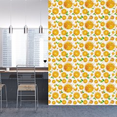 Papel de Parede Adesivo 3 Metros - Laranja - Fruta - Cozinha - Revestimento - 316ppc - comprar online