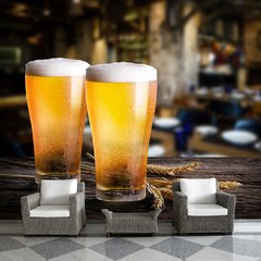 Papel de Parede Cerveja Bebida Cervejeiro Bar Sala Painel Adesivo - 317pc