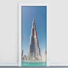 Adesivo Decorativo de Porta - Dubai - Burj Khalifa - 319cnpt