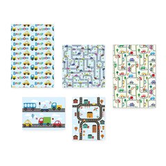 Kit 5 Placas Decorativas - Carrinhos Infantil Bebê Quarto Menino Menina - 328ktpl5 - comprar online