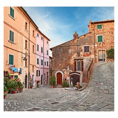 Papel de Parede Vilarejo Viagem Toscana Itália Sala Painel Adesivo - 332pc - comprar online