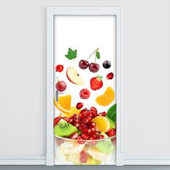 Adesivo Decorativo de Porta - Salada de Frutas - 347cnpt