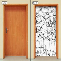 Adesivo Decorativo de Porta - Vidro Quebrado - 350cnpt - comprar online