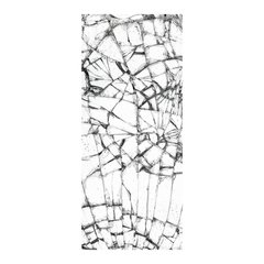 Adesivo Decorativo de Porta - Vidro Quebrado - 350cnpt na internet