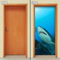 Adesivo Decorativo de Porta - Tubarão - 352cnpt - comprar online