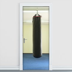 Adesivo Decorativo de Porta - Boxe - Esporte - 357cnpt