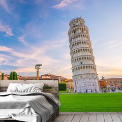 Papel de Parede Viagem Itália Torre de Pisa Sala Painel Adesivo - 358pc