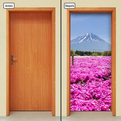 Adesivo Decorativo de Porta - Flores - Monte Fuji - 361cnpt - comprar online