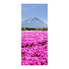 Adesivo Decorativo de Porta - Flores - Monte Fuji - 361cnpt na internet