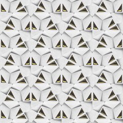 Papel de Parede Adesivo 3 Metros - Triângulos - Abstrato - Revestimento - 362ppa