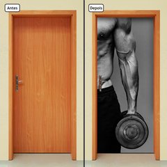 Adesivo Decorativo de Porta - Fitness - 365cnpt - comprar online