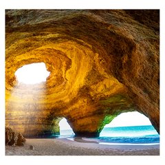 Papel de Parede Viagem Portugal Caverna Sala Painel Adesivo - 366pc - comprar online