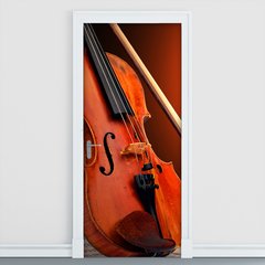 Adesivo Decorativo de Porta - Violino - 369cnpt