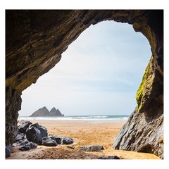 Papel de Parede Viagem Caverna Praia Mar Sala Painel Adesivo - 369pc - comprar online