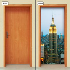 Adesivo Decorativo de Porta - Empire State Building - 370cnpt - comprar online
