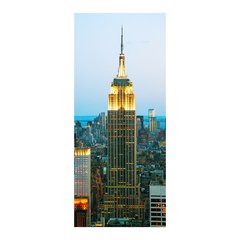 Adesivo Decorativo de Porta - Empire State Building - 370cnpt na internet