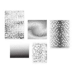 Kit 5 Placas Decorativas - Geométrico Abstrato Casa Quarto Sala - 371ktpl5 - comprar online