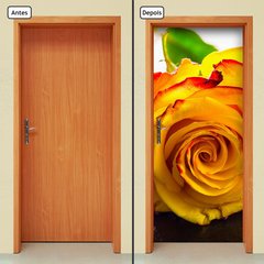 Adesivo Decorativo de Porta - Rosa - Flor - 373cnpt - comprar online
