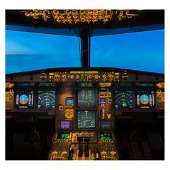 Papel de Parede Avião Cabine Piloto Sala Painel Adesivo - 376pc - comprar online