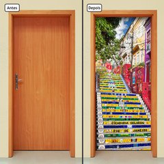 Adesivo Decorativo de Porta - Escadaria Selarón - 378cnpt - comprar online