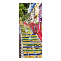 Adesivo Decorativo de Porta - Escadaria Selarón - 378cnpt na internet