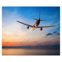 Papel de Parede Avião Mar Nuvens Viagem Sala Painel Adesivo - 378pc na internet