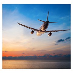 Papel de Parede Avião Mar Nuvens Viagem Sala Painel Adesivo - 378pc - comprar online