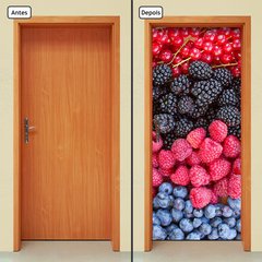 Adesivo Decorativo de Porta - Frutas Vermelhas - 380cnpt - comprar online