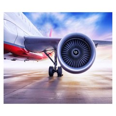 Papel de Parede Avião Turbina Viagem Sala Painel Adesivo - 380pc na internet