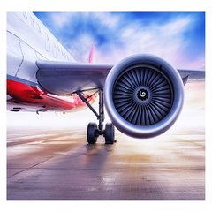 Papel de Parede Avião Turbina Viagem Sala Painel Adesivo - 380pc - comprar online