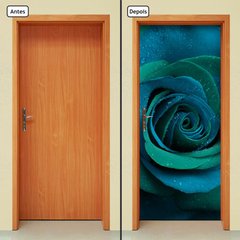 Adesivo Decorativo de Porta - Rosa - Flor - 381cnpt - comprar online