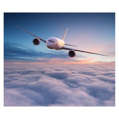 Papel de Parede Avião Nuvens Viagem Sala Painel Adesivo - 382pc na internet
