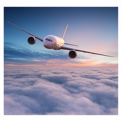 Papel de Parede Avião Nuvens Viagem Sala Painel Adesivo - 382pc - comprar online