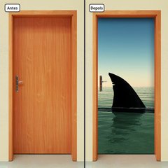 Adesivo Decorativo de Porta - Tubarão - 383cnpt - comprar online