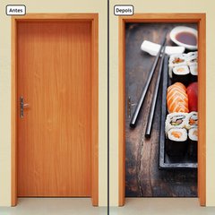 Adesivo Decorativo de Porta - Comida Japonesa - 387cnpt - comprar online