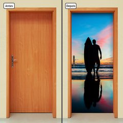 Adesivo Decorativo de Porta - Surf - Surfista - 388cnpt - comprar online