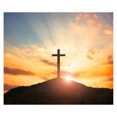 Papel de Parede Cruz Cristo Religião Igreja Fé Sala Painel Adesivo - 396pc na internet