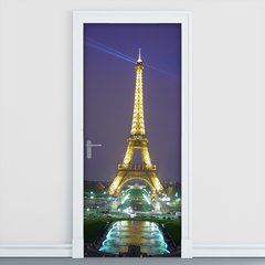 Adesivo Decorativo de Porta - Torre Eiffel - 398cnpt
