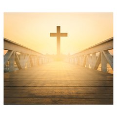 Papel de Parede Cruz Ponte Religião Igreja Fé Sala Painel Adesivo - 398pc na internet